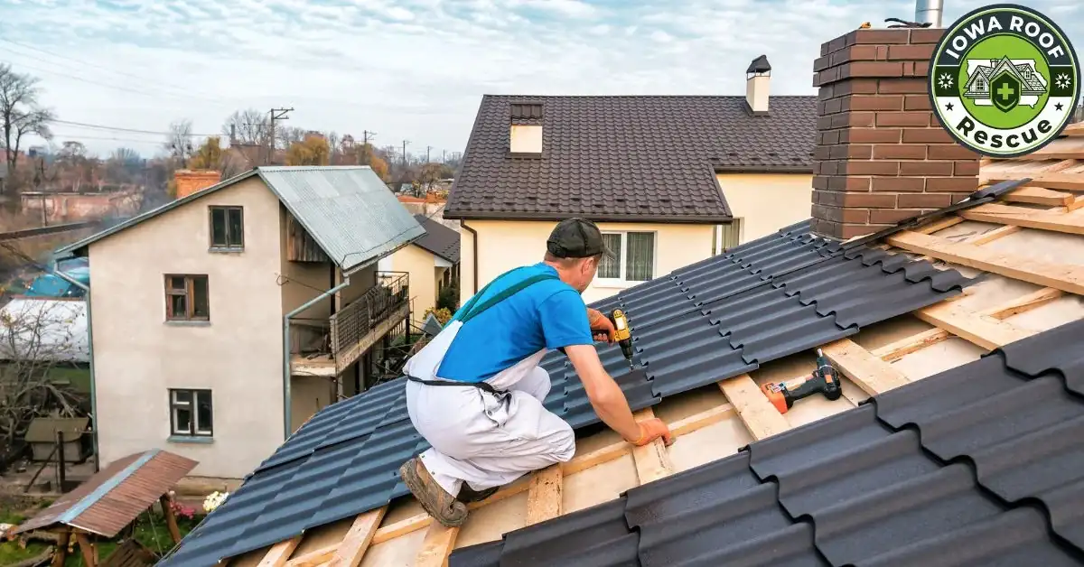 Why is my roof leaking after heavy rain in Iowa?